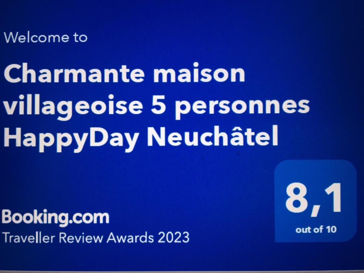 Charmante Maison Villageoise 5 Personnes Happyday Neuchatel Saint-Blaise Exterior foto